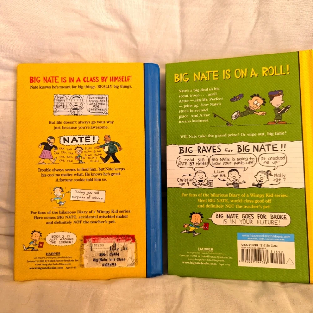 Big Nate Books By Lincoln Pierce Set Of 2 - Picture 2 of 8
